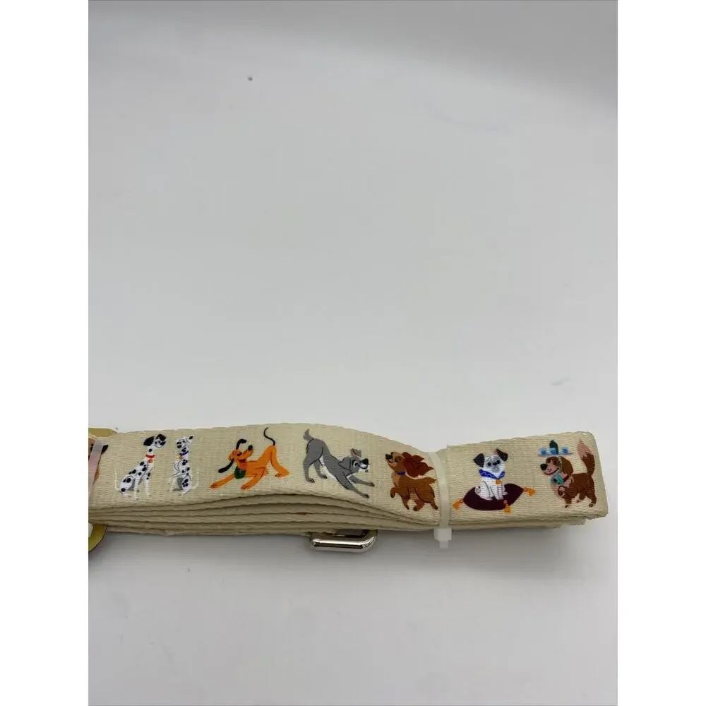 Disney Parks Tails Happy Dogs 4 Feet Lead Leash Dog 20-90Lbs w Pluto Dug Lady